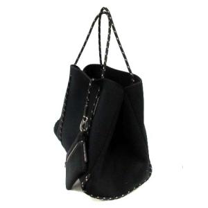 STATE OF ESCAPE バッグ トート ハンド パンチング メッシュ ポーチ付き 黒