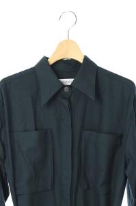 SAYAKA DAVIS オールインワン ウールジャンプスーツ つなぎ ベルト付き 長袖 2 緑