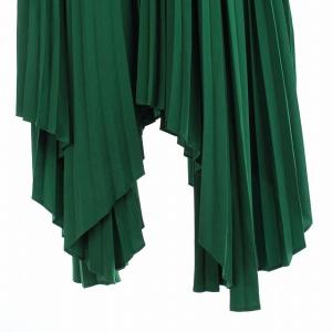HYKE 19AW SQUARE PLEATED SKIRT 2 緑