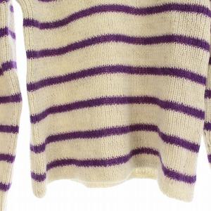 ISABEL MARANT ETOILE ハイネックストライププルオーバーニット ライトベージュ