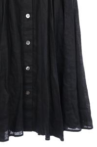 ADORE 20SS シアーリネン マキシスカート ロング 36 黒 