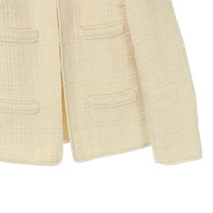 MADISONBLUE 19SS ミックスツイードノーカラーショートジャケット