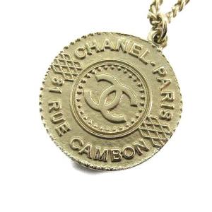 CHANEL 31 RUE CAMBON コインネックレス ココマーク 真鍮 ゴールド