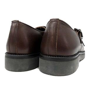 PADRONE KEI DOUBLE MONK STRAP ダブルモンクストラップ シューズ レザー 42 27.5 ダークブラウン