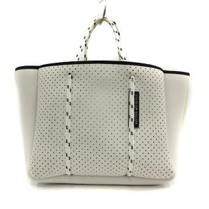 STATE OF ESCAPE バッグ トート ショルダー 2way PETITE ESCAPE WHITE ネオプレーン ポーチ付き 白 ホワイト