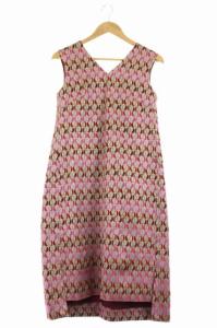 19AW ジャガードワンピース 38 ベージュ