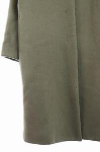 Spick&Span メルトン Vネック ノーカラーコート アウター ロング 38 グレー