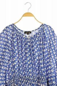 Drawer プリントギャザードレス ワンピース ロング 総柄