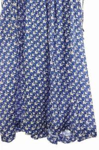 Drawer プリントギャザードレス ワンピース ロング 総柄