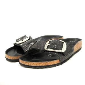 SP MADRID サンダル フラット レザー 型押し