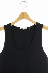 Helmut Lang ノースリーブワンピース ひざ丈 タイト S ブラック