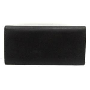 BLACK LABEL CRESTBRIDGE 長財布 二つ折り レザー チェック ブラック