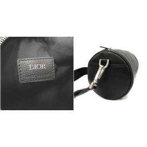 DIOR HOMME ROLLER レザーショルダーバッグ ブラック