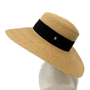 HELEN KAMINSKI ALORA ハット 帽子 つば広 ラフィア ボーター ベージュ