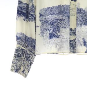 Chloe 19年 プリントシルクブラウス シャツ 