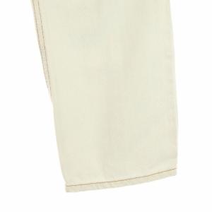 Martin Margiela 6 MM6 ダメージ加工デニムパンツ ジーンズ テーパード クロップド ブリーチ ダメージ加工 36 ライトブルー