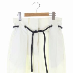 3.1 phillip lim 紐ベルト付きワイドテーパードパンツ 2 白