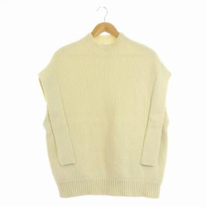 ニットベスト スクエアスリーブ アイボリー