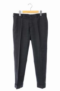 スラックスパンツ 002X1 ウール テーパード スリムフィット 48 グレー