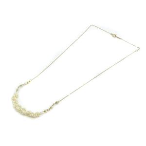 agete ネックレス ペンダント 淡水パール K10 ゴールド