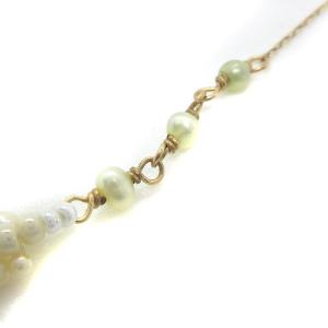 agete ネックレス ペンダント 淡水パール K10 ゴールド