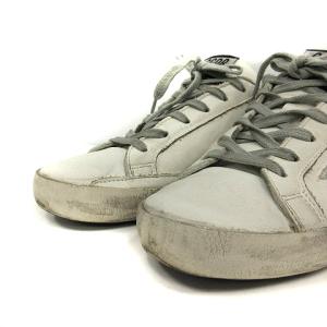 GOLDEN GOOSE SUPER STAR スーパースター スニーカー ローカット レザー 38 25cm 白 ホワイト G32WS590