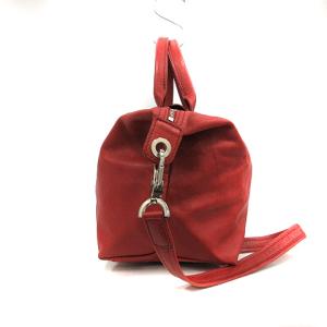 Longchamp プリアージュ キュイール バッグ ハンド ショルダー 2way レザー 折り畳み 赤 レッド
