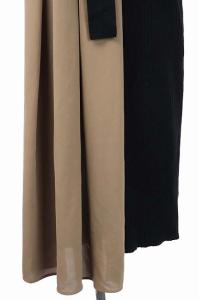 Diagram 20SS フェイクレイヤード  ニットワンピース  ブラック ベージュ