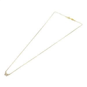 AHKAH vivian couture バタフライパヴェ ネックレス ダイヤモンド 0.06ct K18YG