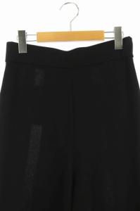 AKIRANAKA Tara back line knit pants ワイドニットパンツ ブラック