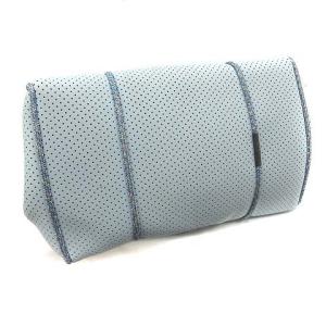 STATE OF ESCAPE エスケープ キャリーオール トート ハンドバッグ ネオプレン 水色 ライトブルー ポーチ付き