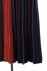 Diagram 20SS ドルマン レイヤード ニットワンピース ネイビー レッド