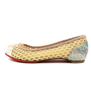 Christian Louboutin パンプス バレエシューズ フラット ポインテッドトゥ スタッズ