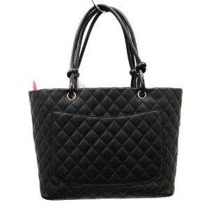 CHANEL カンボンライン ラージ トートバッグ ココマーク ブラック