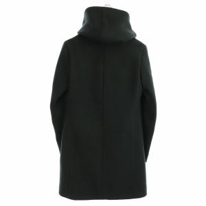 junhashimoto ウールダブルラップコート アウター フーディ ジップアップ 2 ダークグリーン