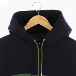 sacai 18AW スポンジスウェットコンボプルオーバーパーカー カットソー 長袖 3 紺 カーキ