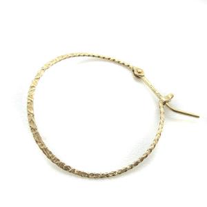 agete 2018年 ピアス フープ ひねり K10 ゴールド 10121112332