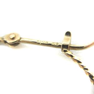 agete 2018年 ピアス フープ ひねり K10 ゴールド 10121112332