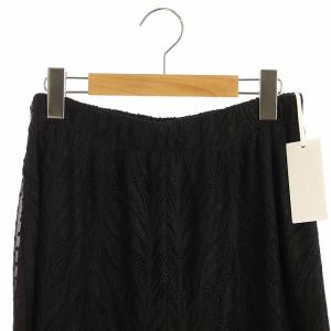 Diagram 21SS シフォン レイヤード パンツ ブラック 