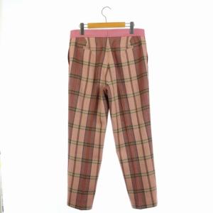Drawer 19AW ピンクタータンチェックパンツ テーパード