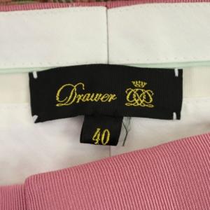 Drawer 19AW ピンクタータンチェックパンツ テーパード