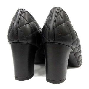 CHANEL 17SS マトラッセパンプス ラムスキン ココマーク 36C ブラック