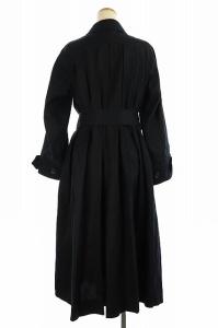 kei shirahata 19SS ステンカラーコート ロング アウター リボンベルト付き 0 紺 ネイビー