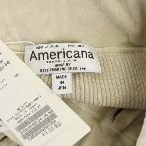AMERICANA 20AW AMERICANA RIB PT イージーリブパンツ ベージュ