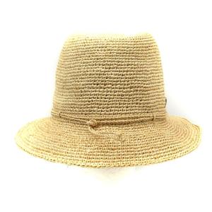 HELEN KAMINSKI 麦わら帽子 ラフィアハット 中折れ M ベージュ