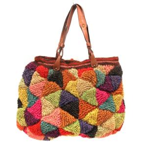 JAMIN PUECH かごバッグ トート マルチカラー