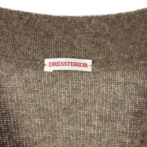 DRESSTERIOR Vネックミディカーディガン 長袖 ウール