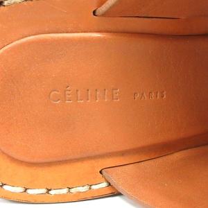 CELINE ミュールサンダル スエード 36 ブラウン