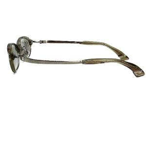 999.9 眼鏡 メガネ めがね チタニウム セルフレーム ブラウン