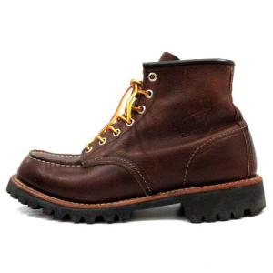 RED WING アイリッシュセッター ブーツ ショート レザー レースアップ 7ホール 羽タグ US7.5 25.5cm 茶 8146